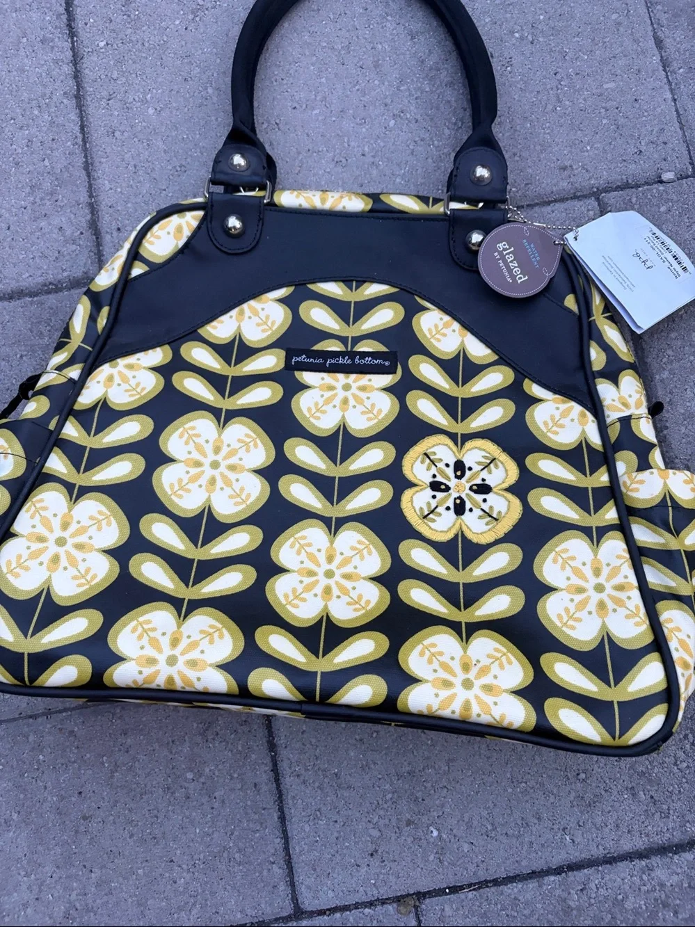 Petunia pickle bottom NEW sashay satchel READ
